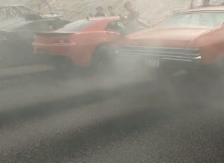 Video: Istodoban burnout ?ak 170 automobila