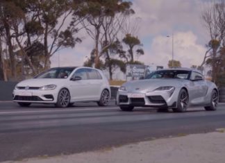 Video: Toyota Supra vs. Volkswagen Golf R