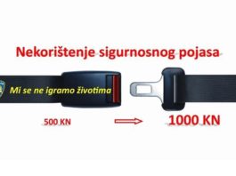 Najava preventivno – represivne akcije “Nadzor korištenja sigurnosnog pojasa, mobitela i dje?jih sjedalica“
