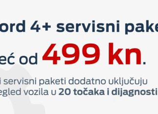 Ford 4 + servisnih paketa – za vlasnike Ford vozila starijih od 4 godine