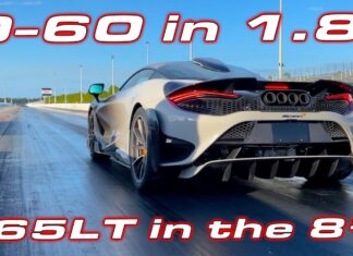Tunirani McLaren 765LT prelazi 402 metra za 8,916 s