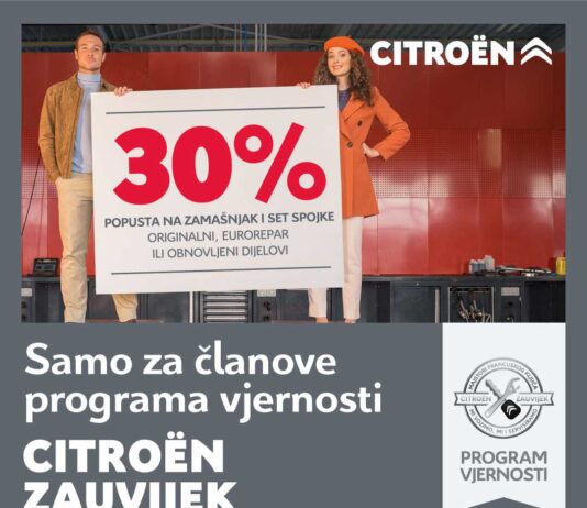 Ponuda za ?lanove kluba vjernosti Citroën zauvijek: popust 30 % na set spojke i zamašnjak motora