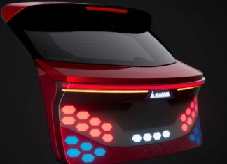 Cijeli stražnji kraj automobila kao jedno rasvjetno tijelo