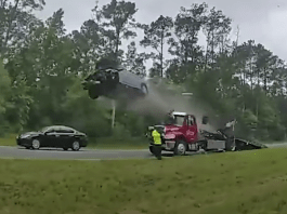 Trenutak nepažnje poslao ga je u nebo s automobilom