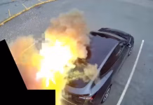 Električni automobil se zapalio tijekom punjenja – vlasnik odletio nekoliko metara